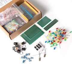 1900-Piece Mega Electronic Component Kit: Resistors, LEDs, Transistors & More