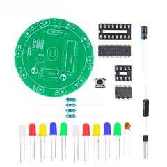 Soldering Practice Kit DIY NE555 CD4017 Lucky Wheel LED Circuit Board Training