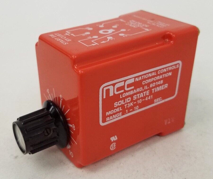 T3K-10-441 NCC Solid State Timer .1-10 Sec *NEXT DAY OPTION*