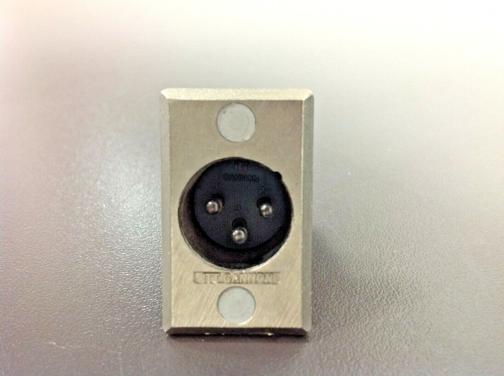 ITT CANNON Male Rectangular Receptacle, XLR332