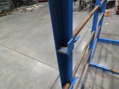 Industrial Custom Wire Spool Organizer Rack Cable Management 36 Rod 113x32x90″