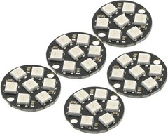 5Pcs WS2812B 7 Bits 5050 RGB LED Ring Lamp Light Integrated Drivers Arduino