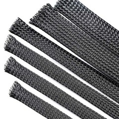 Black PET Expandable Braided Wire Cable Sleeve Sheathing Tube Protection 1~100mm