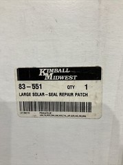 KIMBALL MIDWEST 83-551 SOLAR SEAL PERMANENT REPAIR PATCH 476