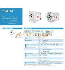 1PCS New HYDROMAX HGP-3A-F17R Hydraulic Oil Pump Gear Pump HGP-3AF17R