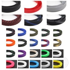 ALL SIZES & COLORS PET Expandable Wire Cable Sleeving Sheath Braided Loom Tubing
