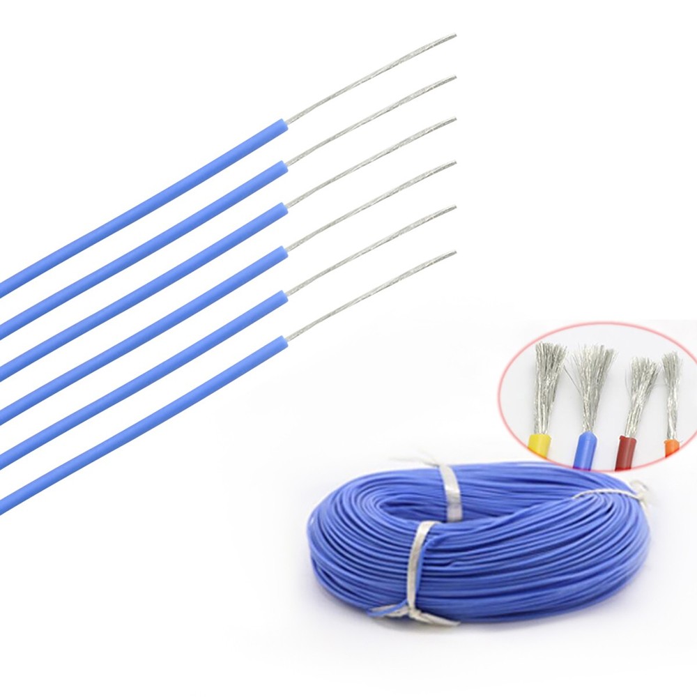 8 ~ 30AWG Silicone Cable Flexible Wire UL 0.08mm Blue RC 2000V HV Wires VW-1