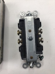 Leviton 16342-W, 125 VAC, 20 A, White, Duplex, Straight Blade Receptacle, 1pc