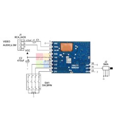 RC FPV 5.8G Wireless Electric Audio Video Receiving Module RX5808 FM 4.8~6.0GHz