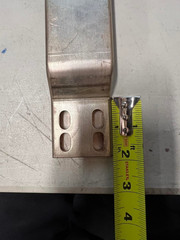 lot of 7 10″ busbar already bent and punched 4 oval holes each side see pictures