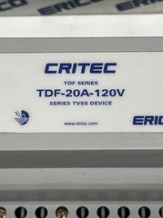 (Lot of 5) Erico TDF-20A-120V Surge Protection Device, Critec, NEW/USED