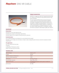RAYCHEM Cable appr 100ft EM2-XR Self Regulating Wire Heating Cable & De-Ice 1/7