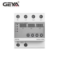 GEYA Phase Selector Switch Over Current Over&Under voltage Protector 63/80A 220V