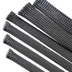PET 1mm – 100mm Black Braided Expandable Cable Sleeving Wire Harness Sheathing