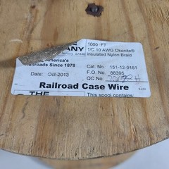 The Okonite Company 1/C 10 AWG Insulated Nylon Braid Railroad Case Wire **READ**