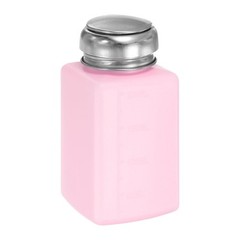 Solvent Alcohol Dispenser 200ml Push Down Dispenser Pump Bottle, Pink