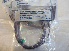 5 – CP TECHNOLOGIES PATCH CORDS C6-PU-07-M , L-7FT