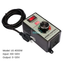 4000W 15A MAX Voltage Regulator Stepless AC Motor Speed Controller 110V/220V