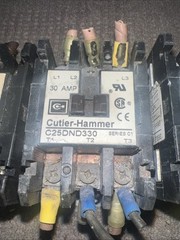 C25DND330 Cutler-Hammer Contactor 120V Coil QTY 3