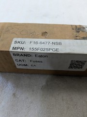 EATON COOPER POWER 155F025PGE FUSE 15.5KV 25 AMPS 50KA