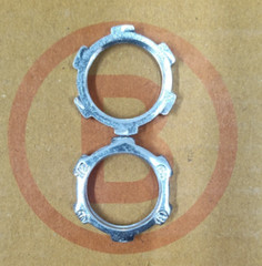 Bridgeport 100ct Box Conduit Locknut Zinc Plated Steel (Size: 1/2″)
