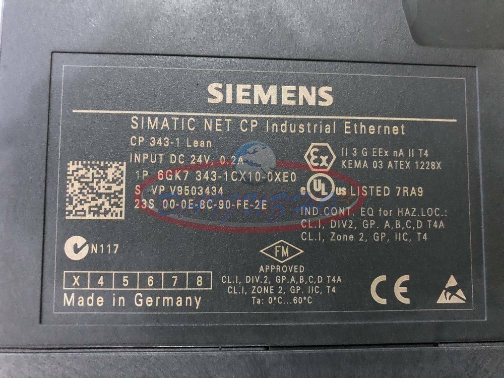 Siemens 6GK7343-1CX10-0XE0 CP343-1 LEAN SIMATIC S7 6GK7 343-1CX10-0XE0 TESTED