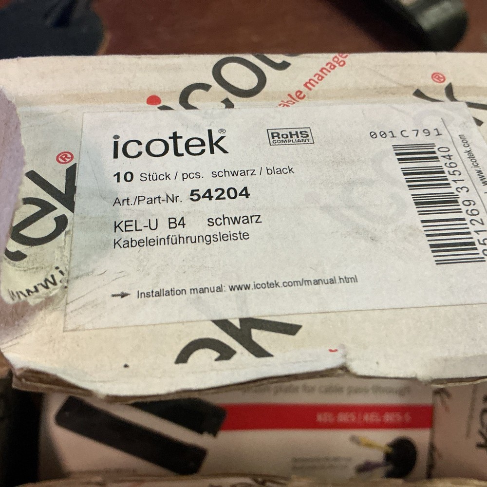 ICOTEK KEL-U B4 Split Cable Entry Frame & Gasket 54204 (new)