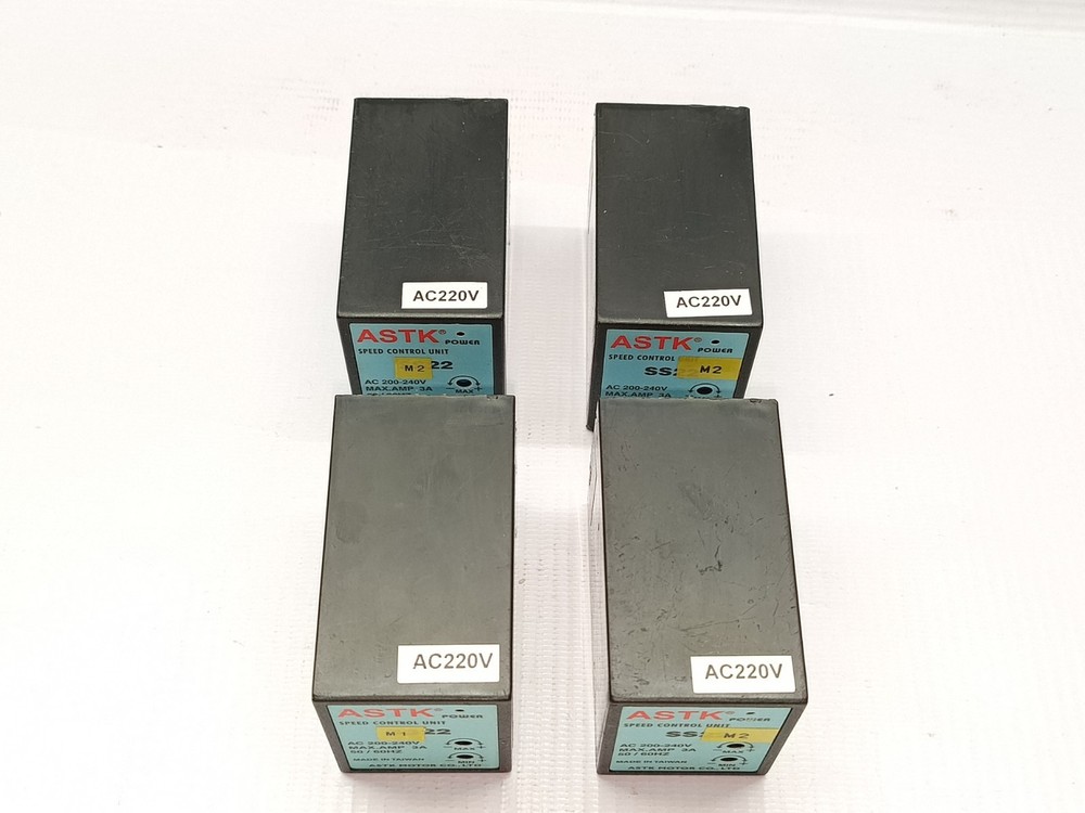 LOT 4 PCS ‎ASTK ‎SS22 Power Speed Control Unit ‎‎AC 200-240V ‎MAX. AMP 3A