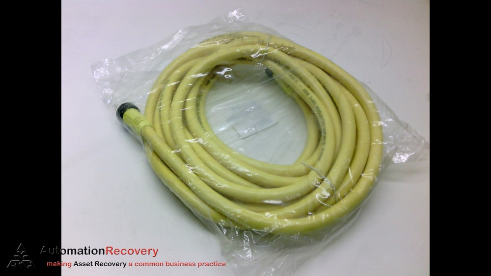 BALLUFF CA 05-EE-16-VY-200F 20′ 5P M/F ST/ST 600 VAC CORDSET, NEW #191742