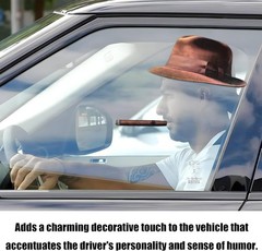 Funny Driving Car Decal with Hat and Cigar – Waterproof Window Color: Style C