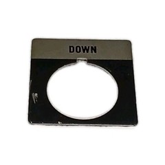 Unbranded Button Nameplate “DOWN”