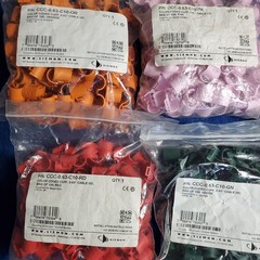 Color Code Cuffs for .63″ OD Cable CCC-0.63-C10 Siemon 100pk 1/2 Coax Clips