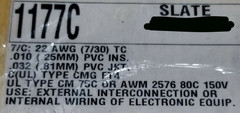 Alpha Wire 1177C 22/7C Cabled 5.3 Twists Comm/Control Cable 300V 75C CMG /25ft