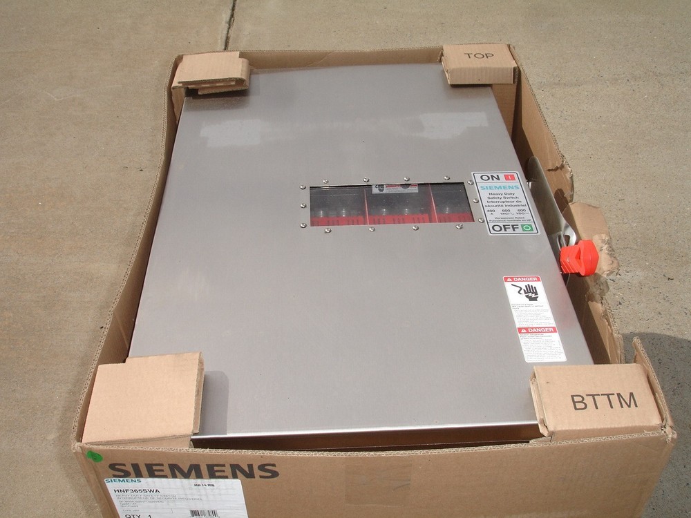 Siemens HNF364SWA Stainless Steel Heavy Duty Non-Fused Safety Switch 400amp 3ph