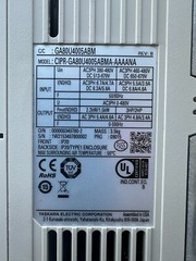 YASKAWA AC Drives, GA800 Series, CIPR-GA80U4005ABMA, 3HP, 480V, IP20 Enclosur