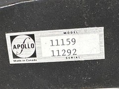APOLLO Model 11159 Vintage Rigid Twist Waveguide Black w/Red Caps Canada Made