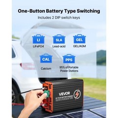 DC to DC Charger with MPPT, 650W, 50A On-Board Battery Charger, Solar Panel/Alt