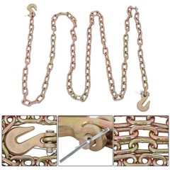 1/4 12′ G70 Truck Drag Chain J-Hooks V-Chain Flatbed Truck