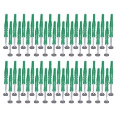 50pcs Expansion Plug Tubes Anching Kits For Various Wall Fixing Mounting Object