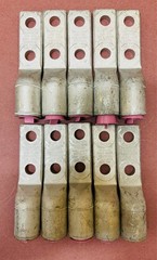 Burndy YA36A3 HYLUG Compression Lug 600kcmil 1/2″ 2 Hole Long Barrel⭐LOT OF 10⭐