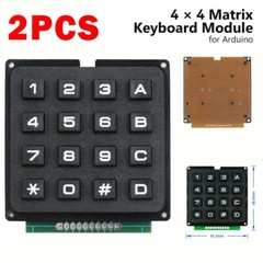 2pcs 4×4 Matrix Array 16 Keys Switch Keypad Keyboard Module for MCU 4*4