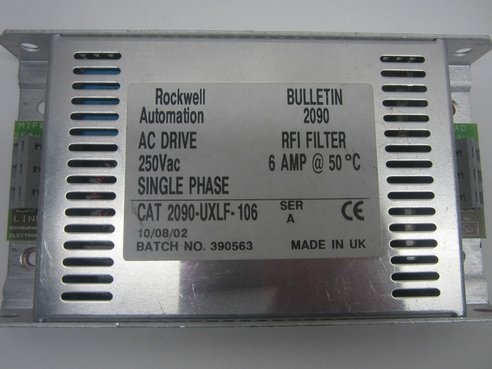 USED Rockwell Automation 2090-UXLF-106 AC Drive RFI Filter 2090UXLF106
