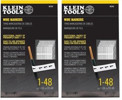 Wire Marker Book 1-48, Black Print on White, Pack of 2 – Electrical Labeling Too