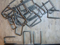 25 Steel 9/16″ x 1 1/4 ELECTRIC CABLE STAPLES 12/3 to 10/3 Romex BRISCON SN100