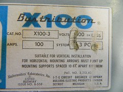 I-T-E X100-3 10′ 10 FOOT STRAIGHT BUSWAY SECTION 100A 100 A AMP 600V 600 VOLT 3P