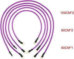 5 Point Car Universal Earth Ground Cables Grounding Wire System Kit Purple