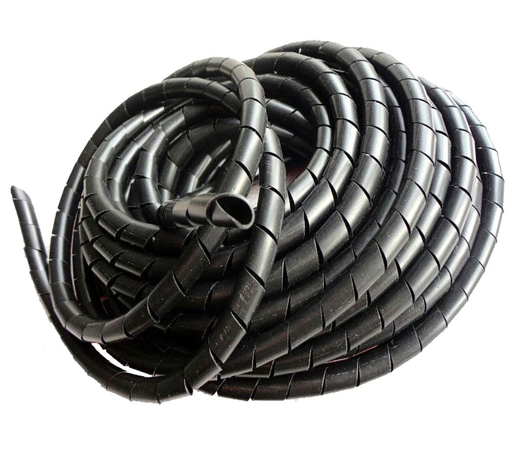 Spiral Wrap Cable Binding Tidy Leads on TV / PC / Home Cinema / CCTV Wires Hide
