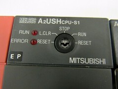 MITSUBISHI A1S61PN A2USHCPU-S1 A1SX40(X8) RACK PROCESSOR P/S MODULES LOT