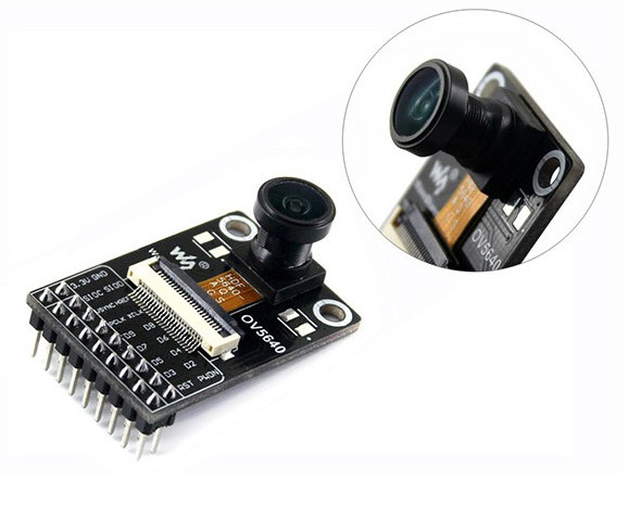 Camera Module OV5640 (B) Image Sensor 5 Megapixel (2592×1944) Fisheye Lens 3.3V