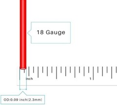 Carrete De Alambre De Silicona Calibre 18 Rojo 25 Pies Y Negro 25 Pies Flexi…